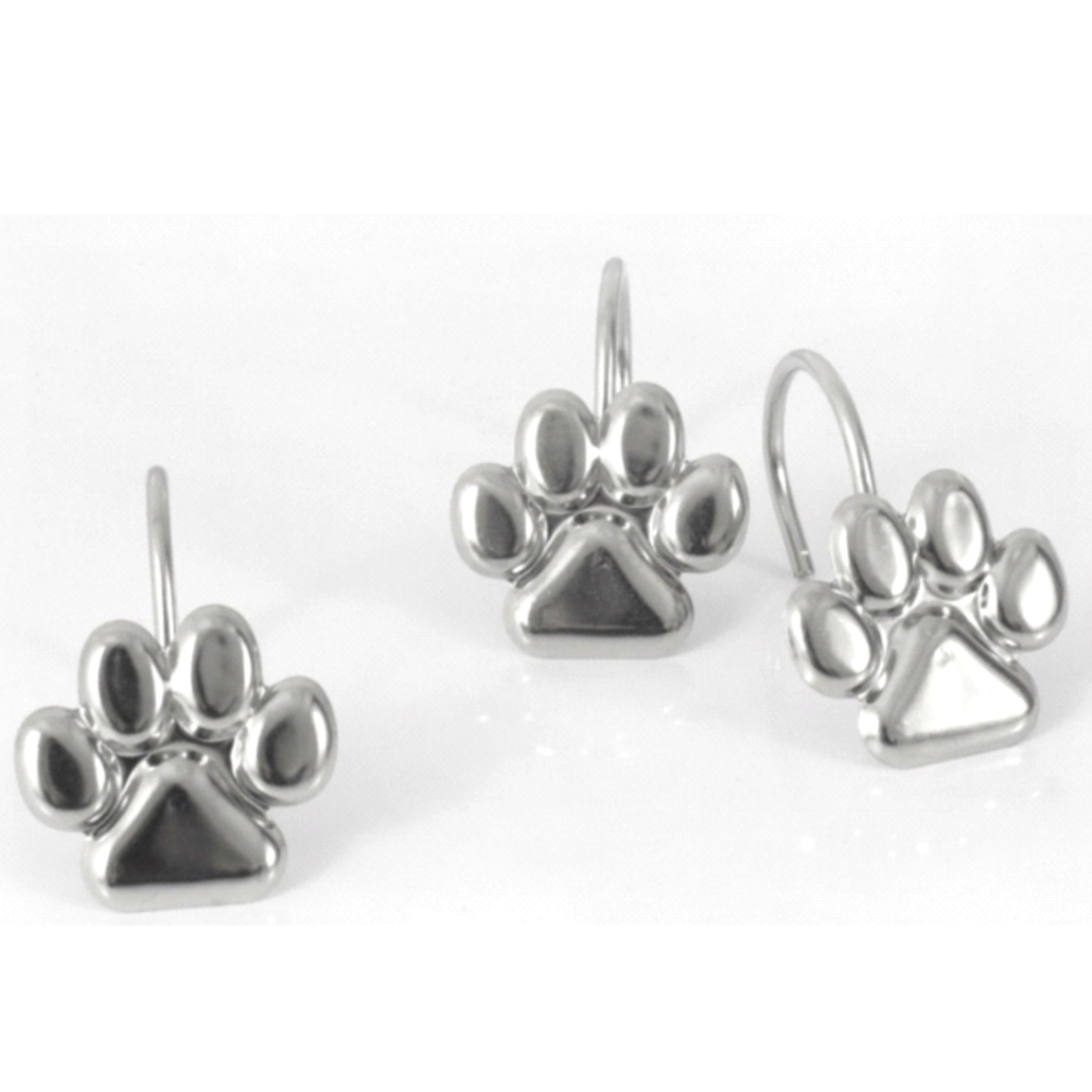 Metal Paw Shower curtain hooks